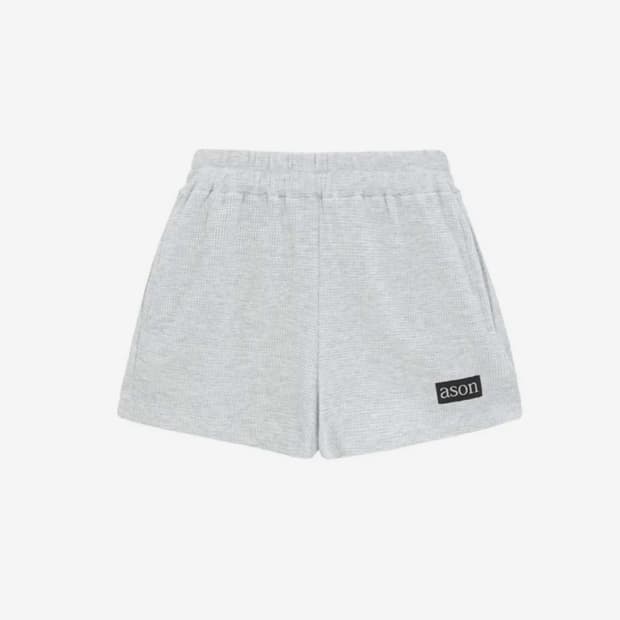 애즈온 와플 숏팬츠 바지