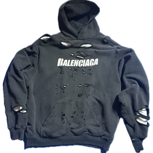 발렌시아가 디스트로이드 후드 xxs 