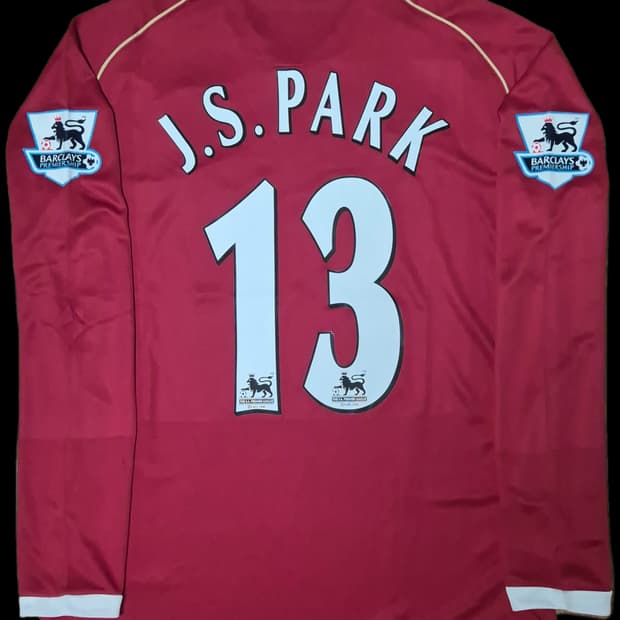 레트로)06-07 맨유 홈킷 박지성 긴팔 유니폼 L사이즈 레플리카