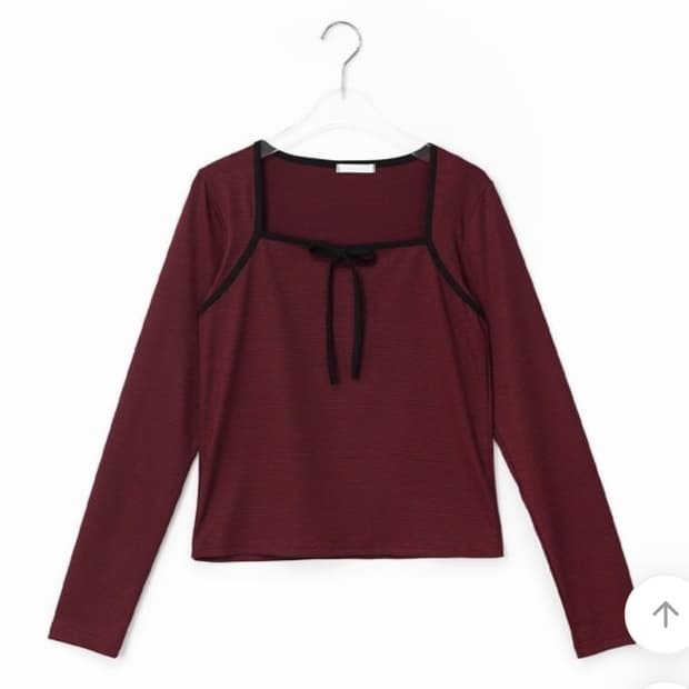 바이너리원 코바리본스트라이프 티셔츠 레드