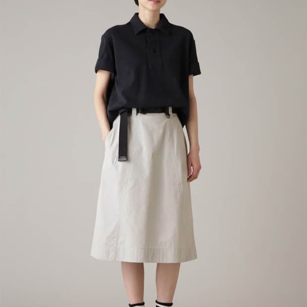 MHL 마가렛호웰 포플린 스커트