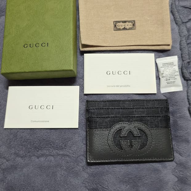 (정품) 구찌 인터로킹 G컷아웃 카드지갑/남녀공용/개인/팝니다.