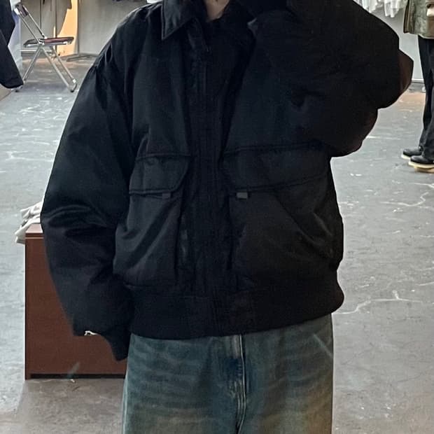 스타터 MA-1 블랙 투포켓 자켓 H1443