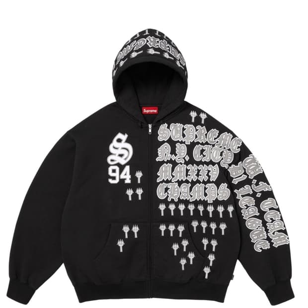 슈프림 리그 챔스 후드집업 S