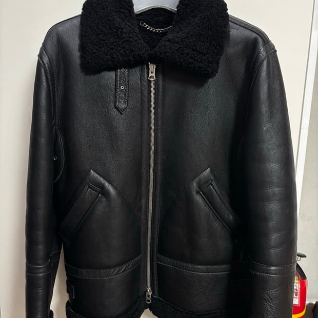 신흥사 블랙 무스탕 xl