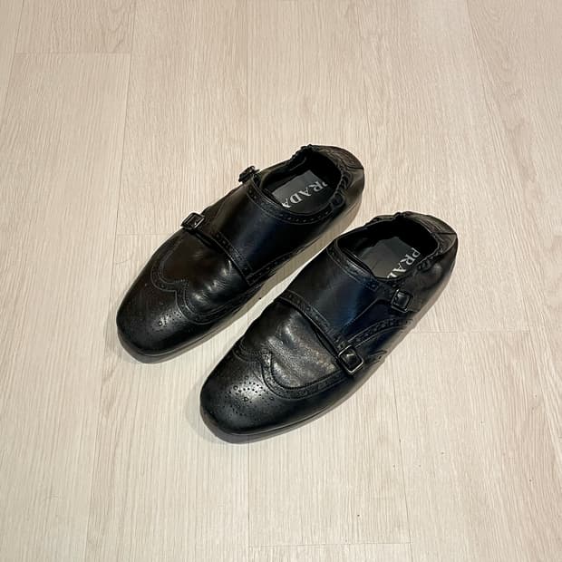 프라다 25ss 더블 몽크 셔플 슈즈