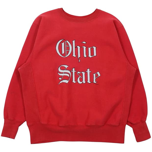 1990s USA 챔피온 리버스위브 스웻셔츠 오하이오 빈티지 미국제