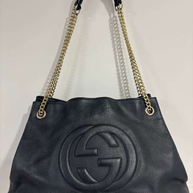 [제목] [정품] 구찌 소호 테슬 체인 숄더백 블랙 (308982) 상태