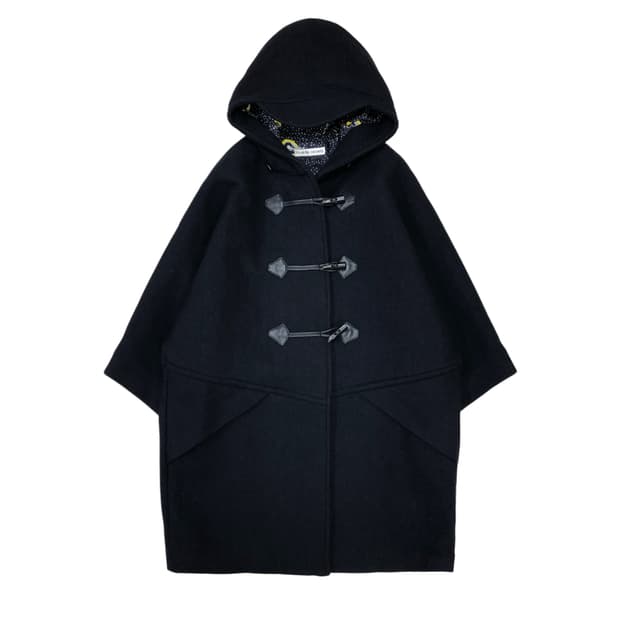 츠모리치사토 울 혼방 더플코트