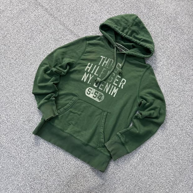 S 타미힐피거 빈티지 후드티 0324J