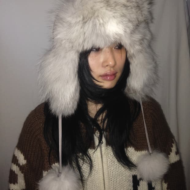 Real Fox fur 트루퍼햇