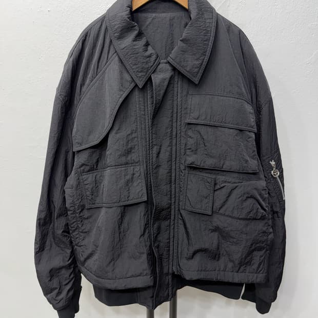 정품) 솔리드옴므 22ss 이중 나일론 마원 자켓 52(110)