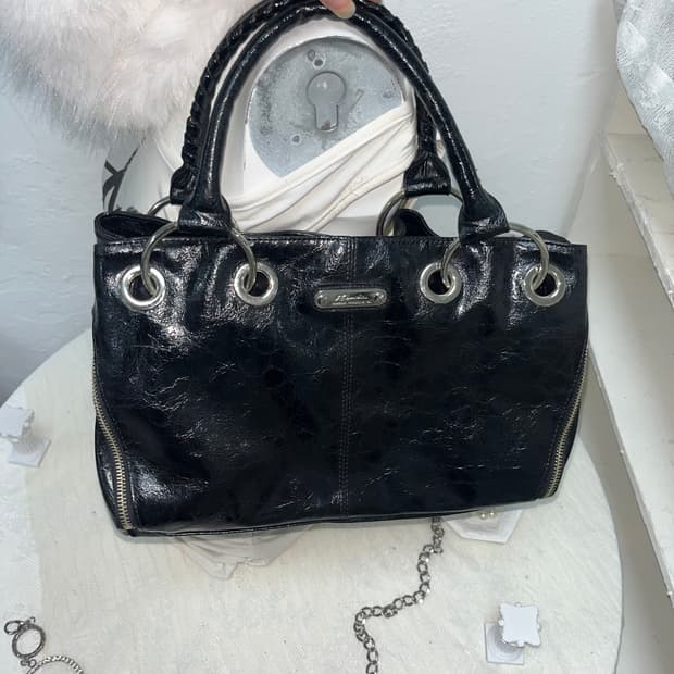 빈티지 블랙 숄더백