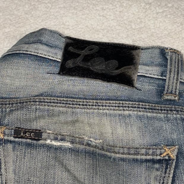 Kurt Cobain Distressed Grunge Lee Jeans 