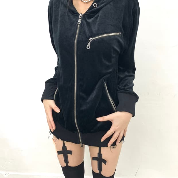 Velvet hoodie 