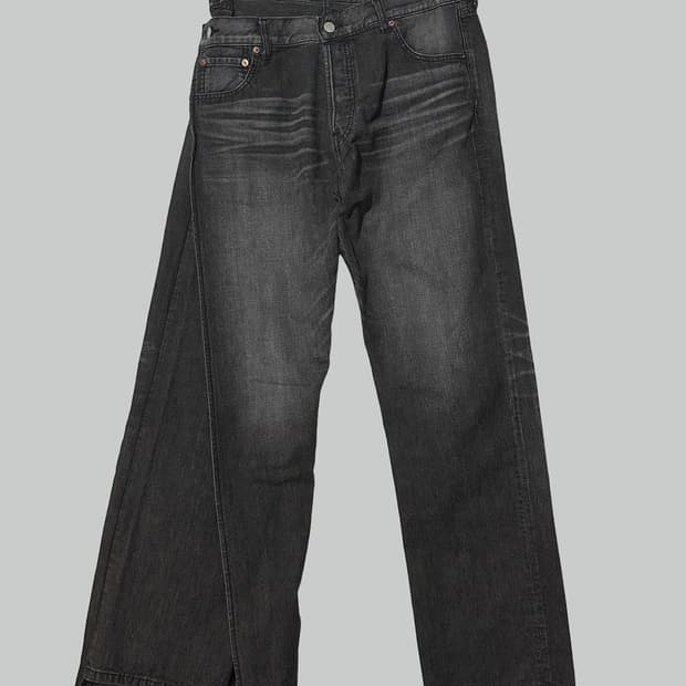 준야 와타나베 리바이스 25ss 비대칭 데님