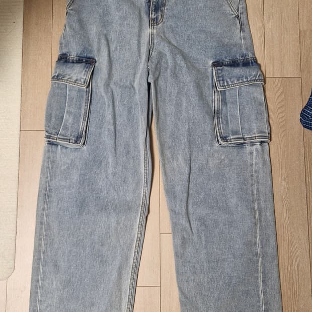 무신사 스탠다드 카고 와이드 데님 29