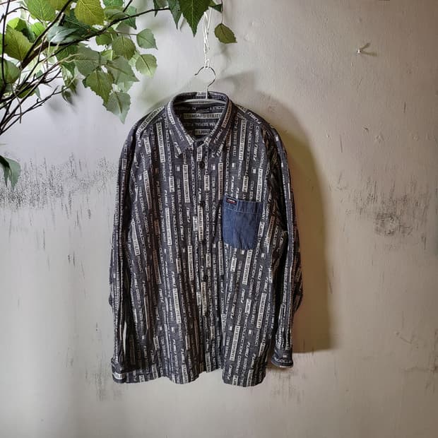 00s FUBU 데님 셔츠 (XL)