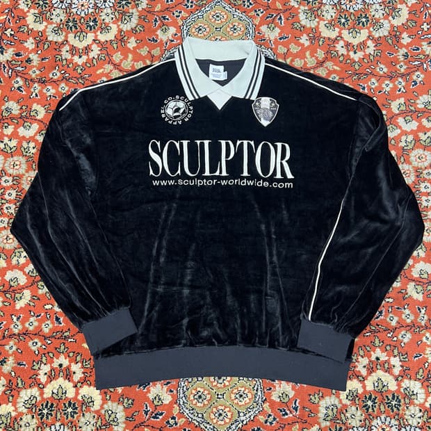 [XL] SCULPTOR 스컬프터 풋볼 벨벳 맨투맨