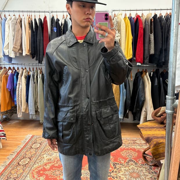 UNO Tokyo 90’s Long Leather Field Coat