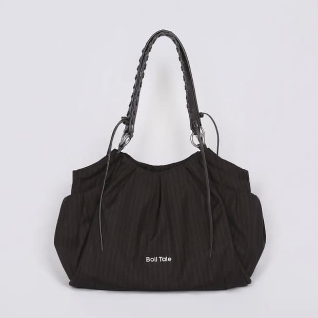 Boil Tale 보일테일 비앙카백 브라운 스트라이프 토트백