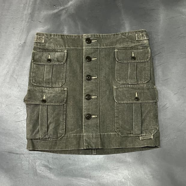  폴로랄프로렌 포켓 데님 미니 스커트 y15436