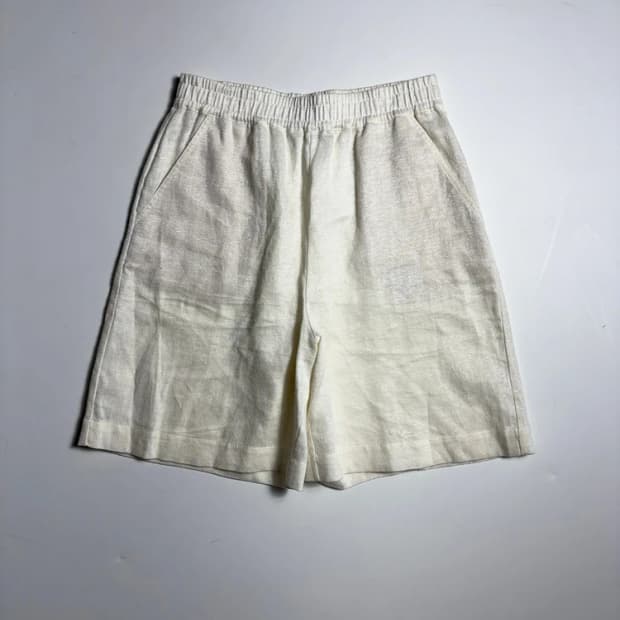 마시모두띠 미니멀 밴딩 린넨 버뮤다 쇼츠 반바지 R1838