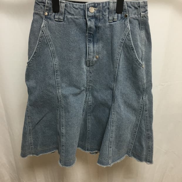 partimento denim skirt