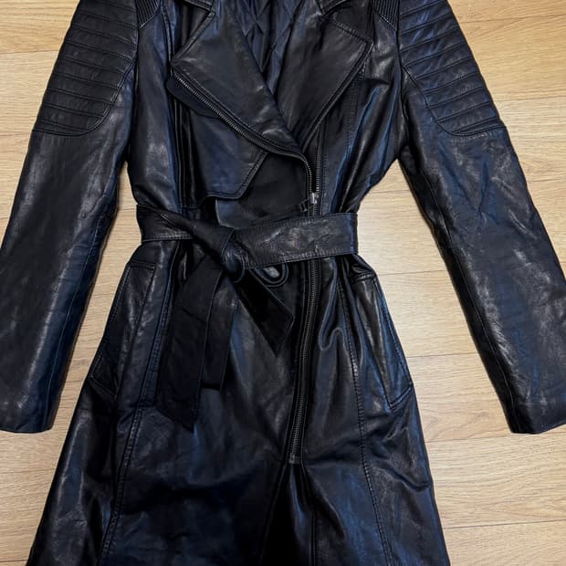 바이린 양가죽 바이커 코트자켓 44-55