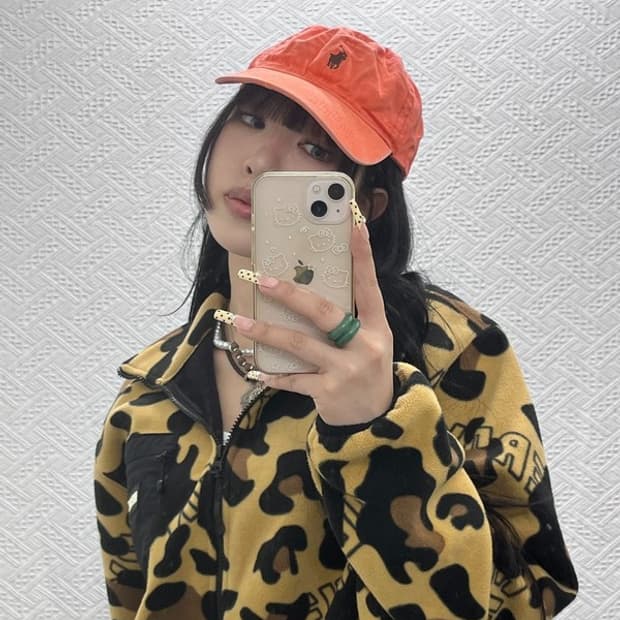 폴로 랄프로렌 레트로 Y2K 빈티지 오렌지 볼캡 C09728