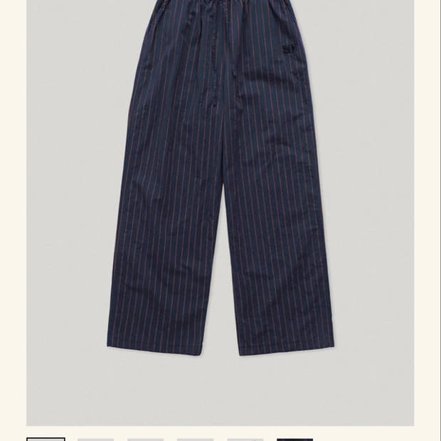 스무드무드 Juniper Striped Pants Navy