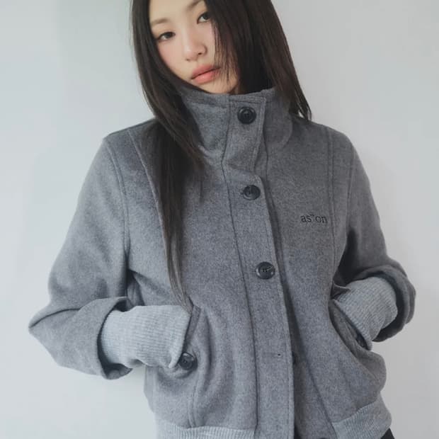 애즈온 DUMBO WOOL JACKET / GRAY