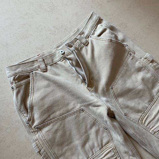 인세인개러지 더블니 워크팬츠 베이지