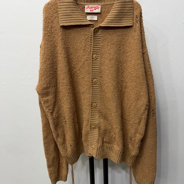 정품) 앤더슨벨 더현대 오버핏 부클 가디건 M