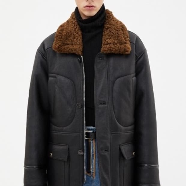 앤더슨 벨 리얼 시어링 무스탕 M size