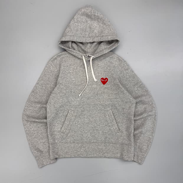 꼼데가르송 레드 하트와펜 스웻 후드