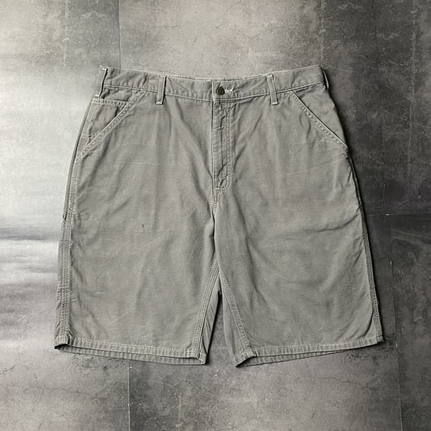 CARHARTT 칼하트B278 그레이캔버스 유틸리티 하프팬츠 A01093