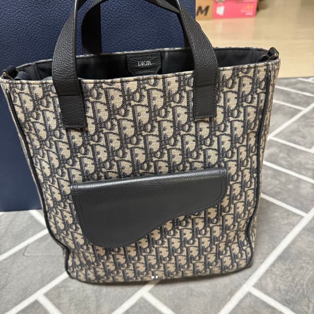 디올 오블리크 새들 샌드백