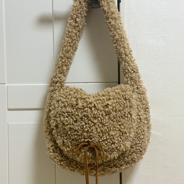 미닛뮤트 보키 덤블백 테디베어 뽀글이 가방