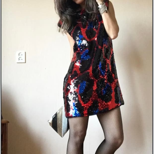 Miss sixty 믹스식스티 스팽글 미니원피스