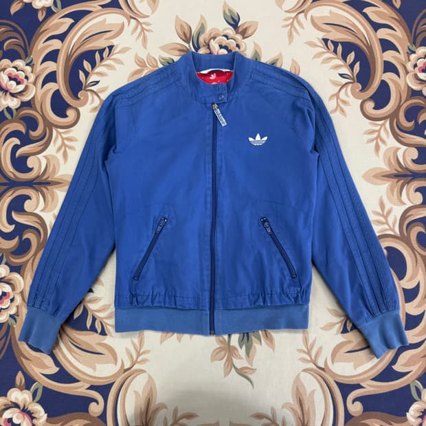 (우먼즈M)00s 아디다스 Adidas 슈퍼걸 코튼 자켓(블루)