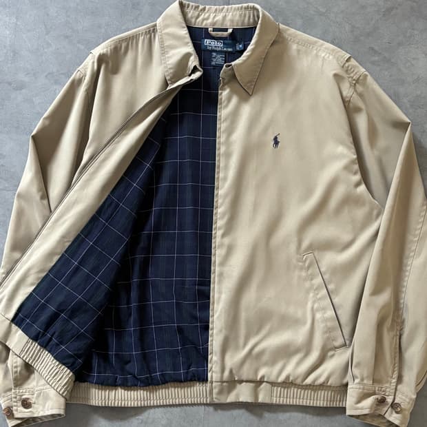 Polo 폴로 랄프로렌 베이지컬러 폴리쉘 헤링턴 자켓 