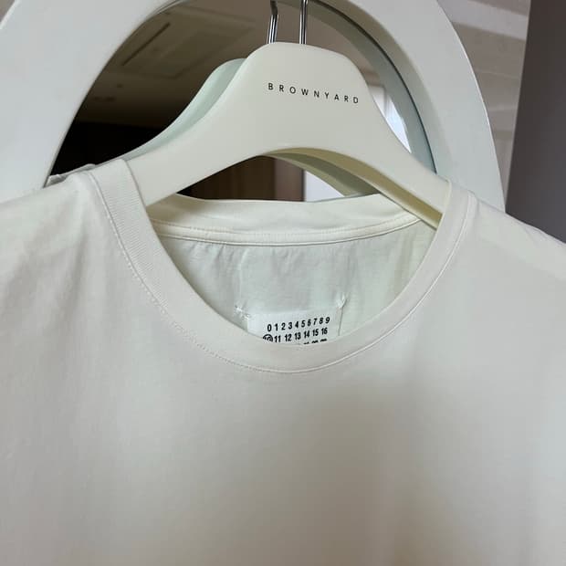 마르지엘라 반팔 티셔츠(화이트,민트) xl