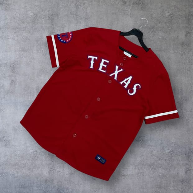 MLB 텍사스 레인저스 레드 반팔 져지