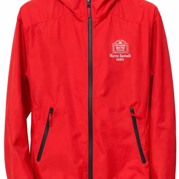 Stu엠브로더이드 윈드브레이커 레드(m)