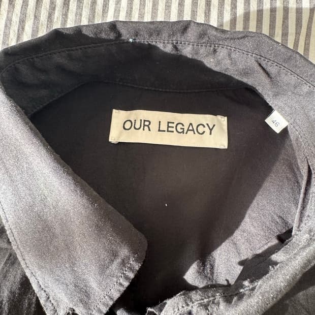 BORROWED BD SHIRT  (Black Voile)