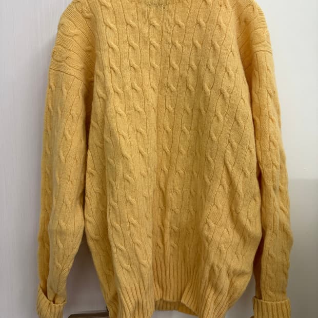 폴로 랄프로렌 100% 울니트 남성 라지