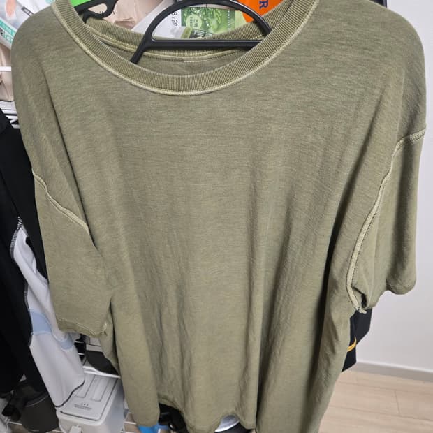 3XL 굿온 세이지 색상 피그먼트 티셔츠