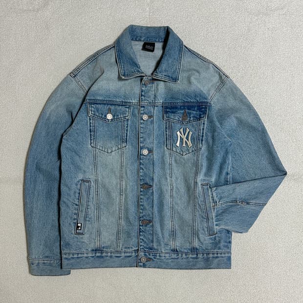 MLB 빅로고 데님자켓 NY