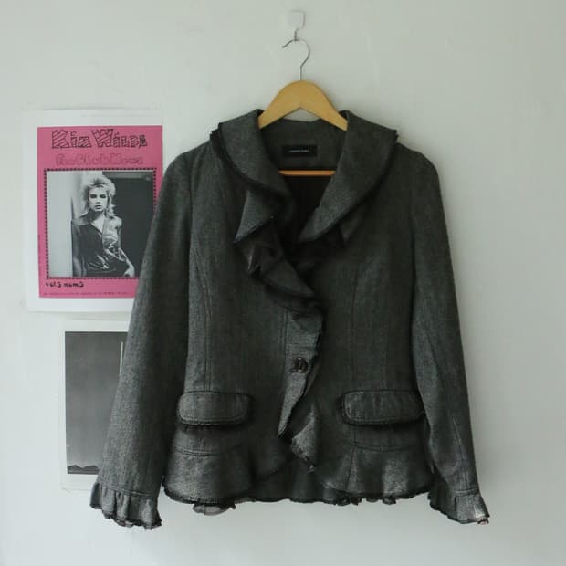 러플 울 블렌드 자켓